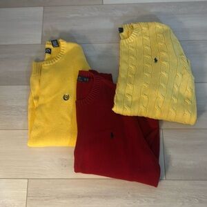 Men’s sweaters all 3 for 10.00 all XL